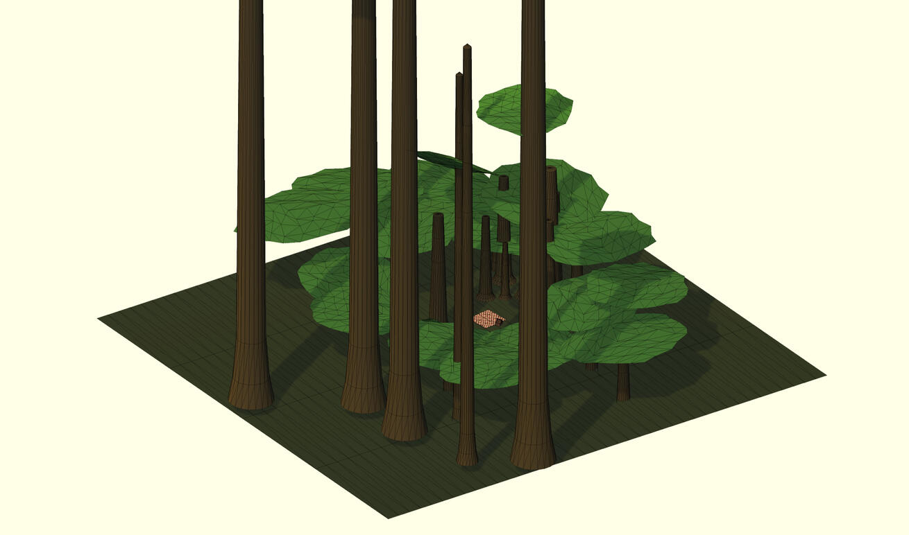 Forest Clearing (Scene view)